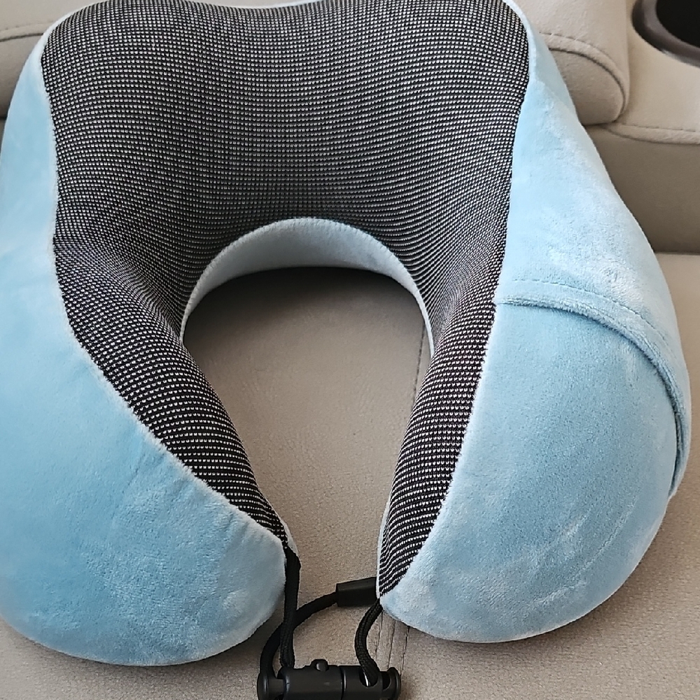 Blue and Black Travel Neck Pillow